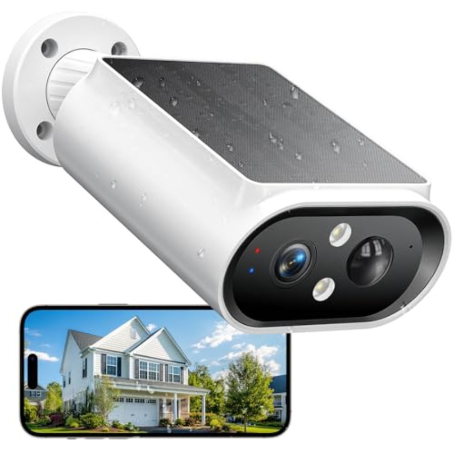 Home Security With Ai - Solarbetriebene Kabellose Außenkameras - 2K Nachtsichtkameras