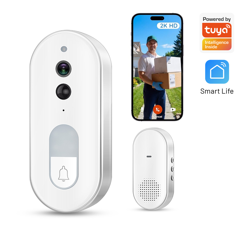 Home Security Google Camera - Tuya Smart Video-Türklingel Kabellos 1080P HD