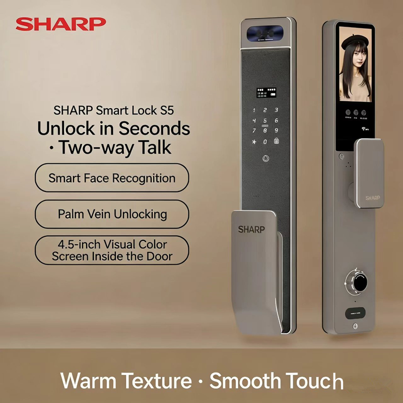 Home Security Wifi Camera - Sharp S5-FV Vollautomatisches Smart Lock mit