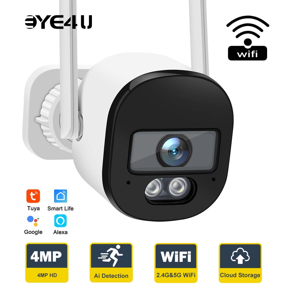 Home Security Google Camera - Tuya 4mp Bullet Überwachungs kamera 2,4g/5g