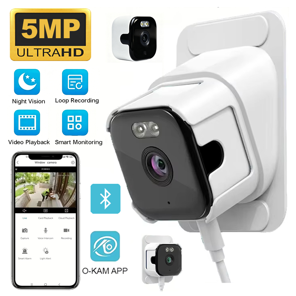Home Security Google Camera - 5MP Fenster-Sicherheitskamera 5GHz WLAN Innenkamera mit