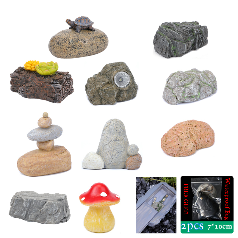 Home Security Safe - Sight Secret Rock Stone Shape Schlüsselsafe,