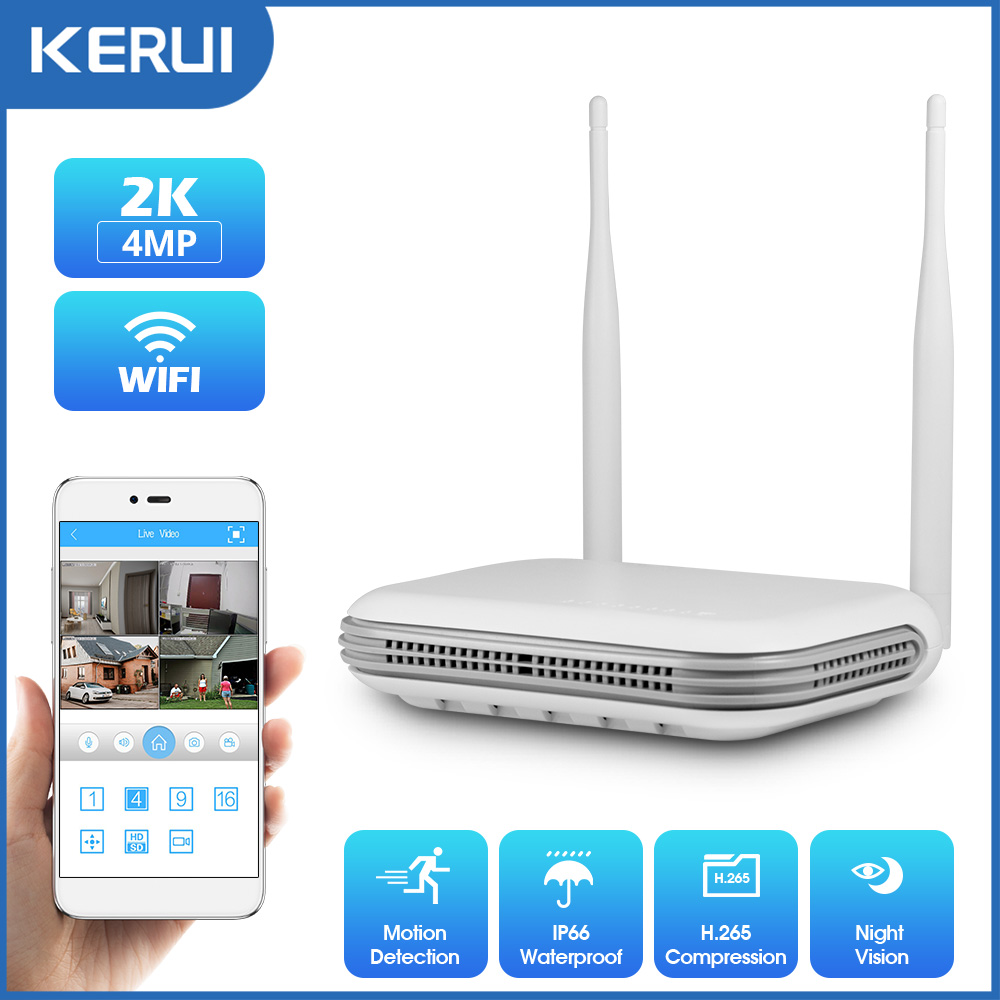 Home Security Wifi Camera - KERUI 2K 3K 4MP 8CH NVR