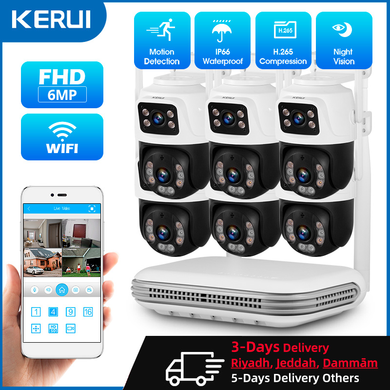 Home Security Upgrades - KERUI Wasserdichtes 6MP HD Wireless Dual