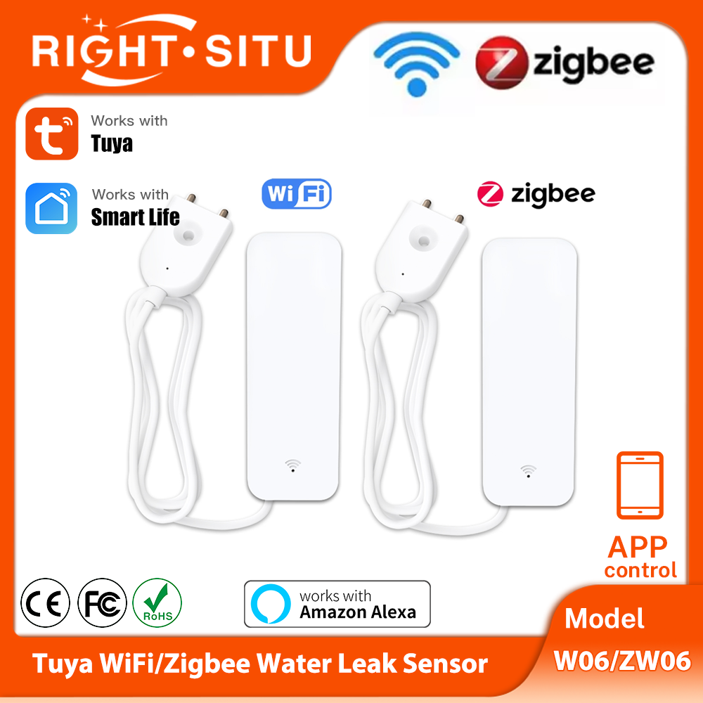 Home Security With Ai - Tuya WiFi Zigbee Wasser Sensor Smart
