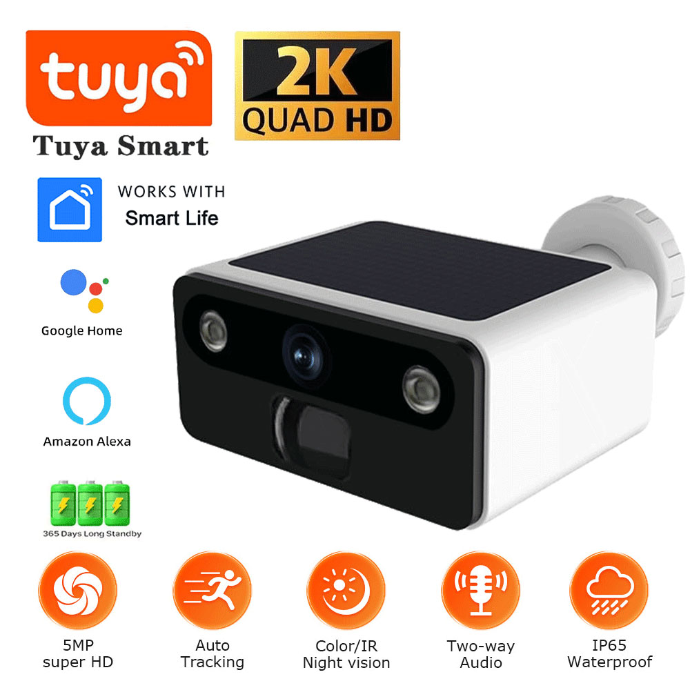 Home Security Google Camera - 2K Tuya Solar Sicherheit Kamera Wireless