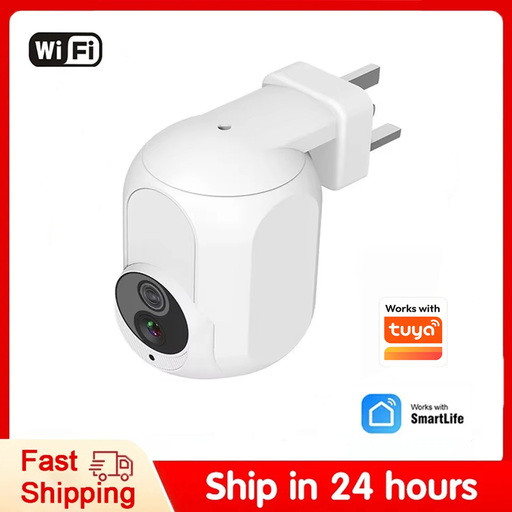 Home Security Google Camera - Tuya Wandsteckdosen-Kamera WLAN 360° ° 1080P