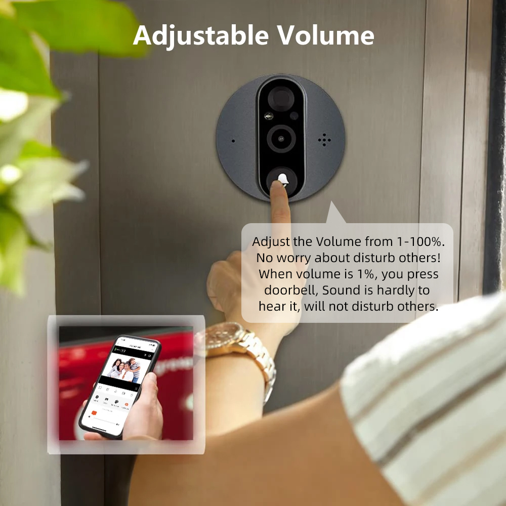 3MP 2,4g WiFi Smart Tuya Guckl – Home Security Google Camera Bewertung und Preis
