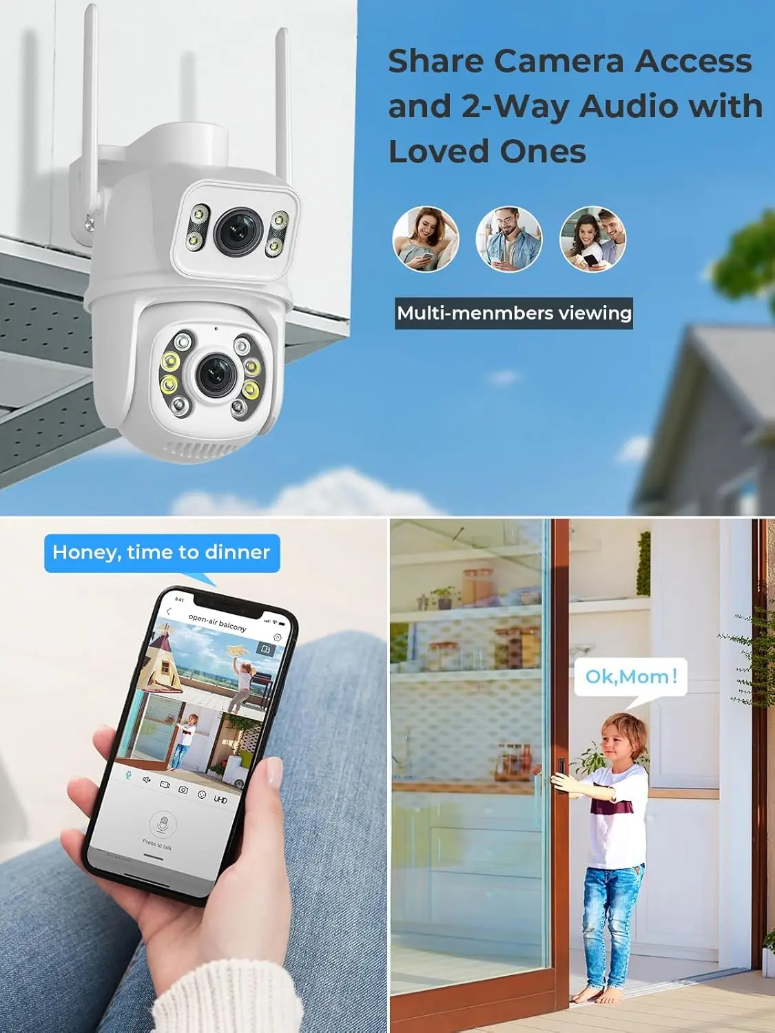 3MP WiFi PTZ Speed-Dome-Kamera – Home Security Google Camera Bewertung und Preis