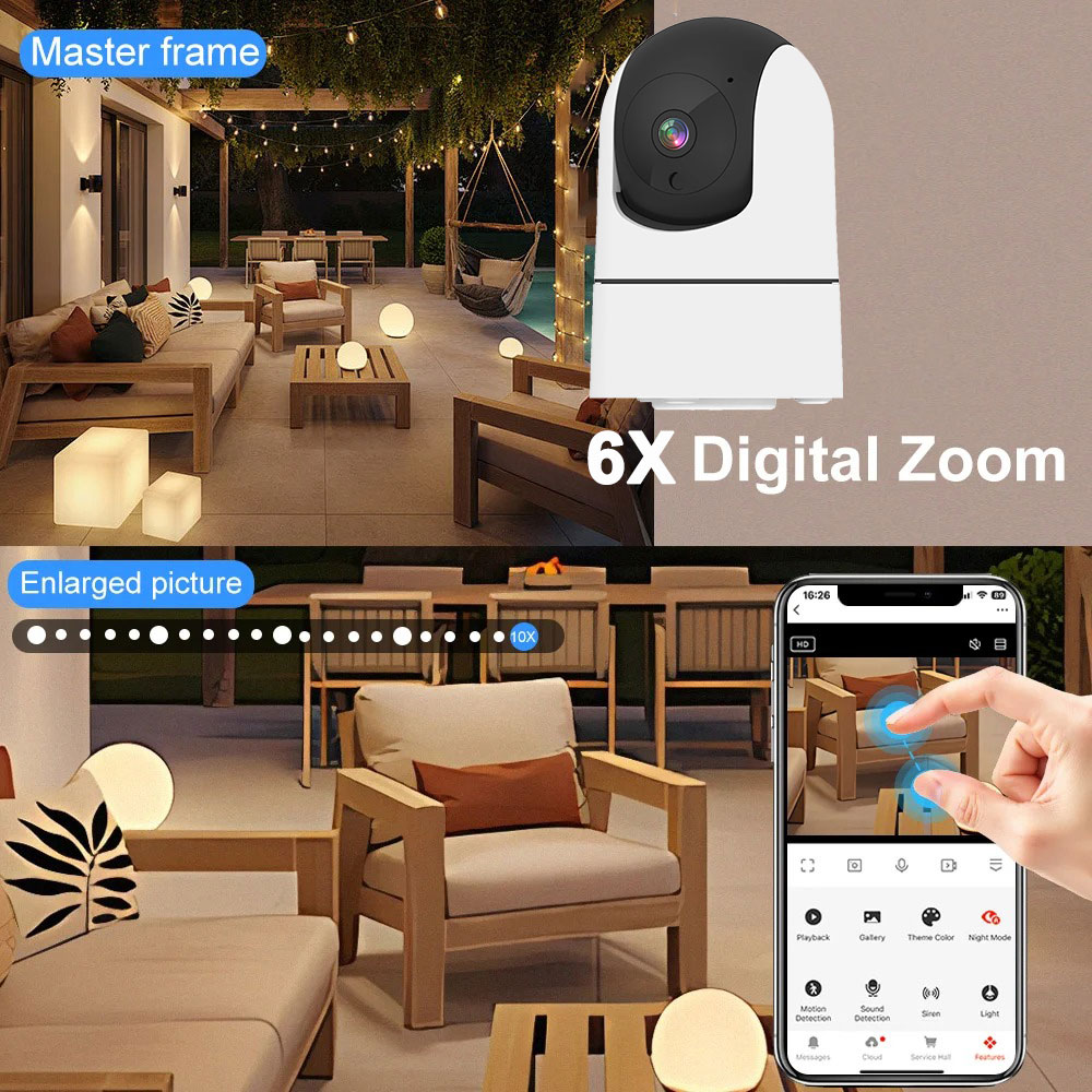 6MP WLAN-Kamera Tuya Smart Hom – Home Security Google Camera Bewertung und Preis